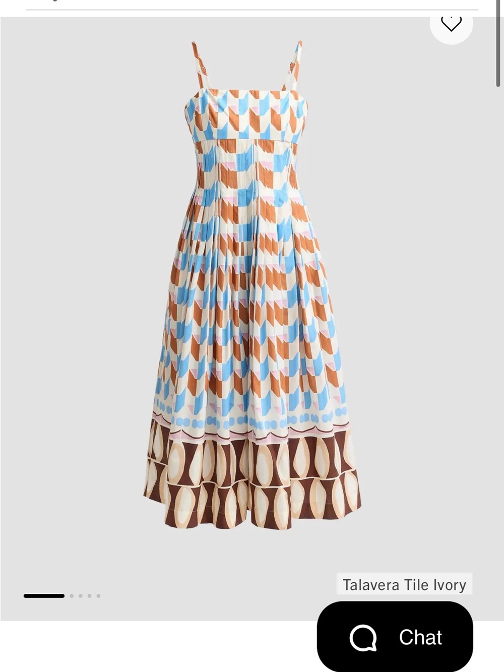 Cara Cara Sea Island Dress Talavera Tile Ivory